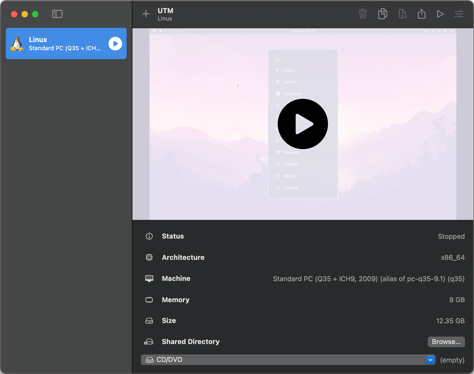 Start Omarchy installation process