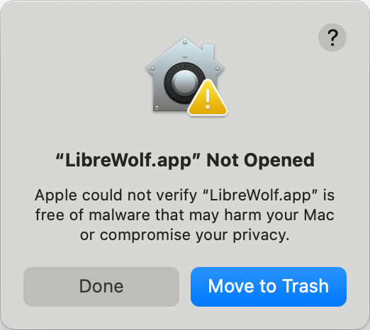 Error while installing LibreWolf browser on macOS