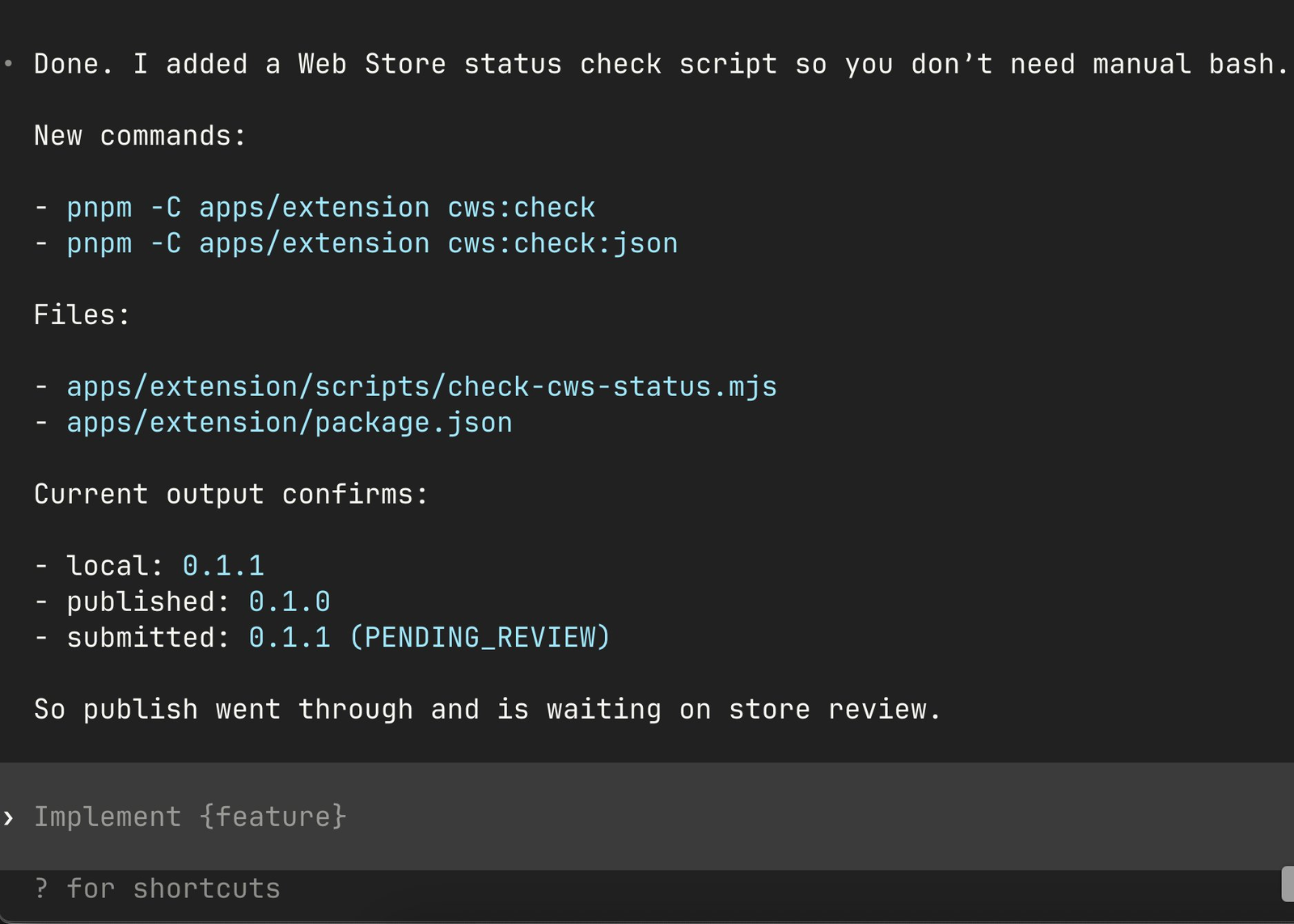 Auto publishing updates to npm and Chrome webstore