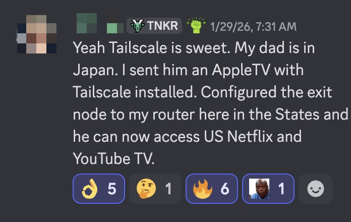 Tailscale Apple TV